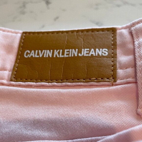 Calvin Klein Jeans Casual 5 Pocket Cotton Jeans Soft Bubblegum Pink Sz 4 - Picture 8 of 10